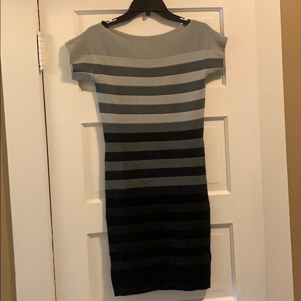 French Connection Stretchy Ombré Stripe Dress
